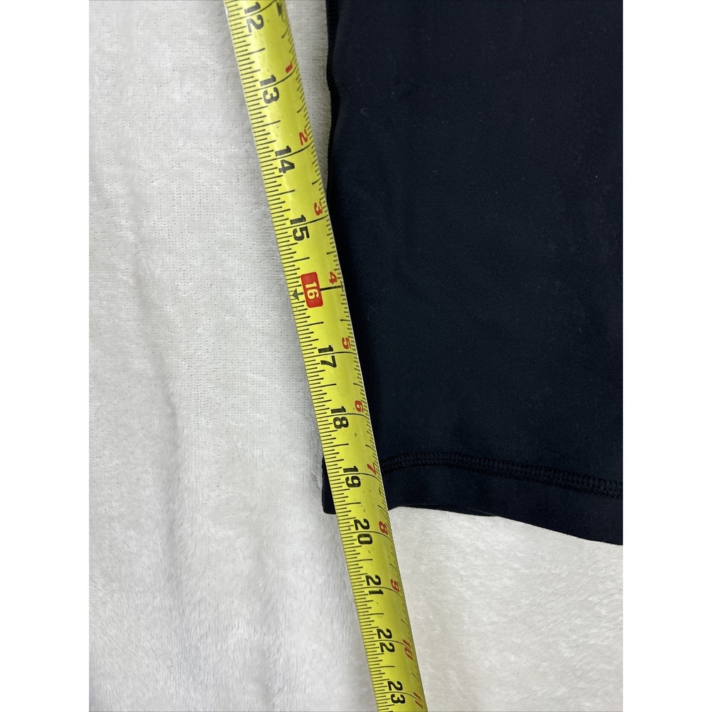 Lululemon Stretch Pants Leggings Split Crop Hem Capri Black Yoga Athletica Sz 10 - Picture 6 of 8
